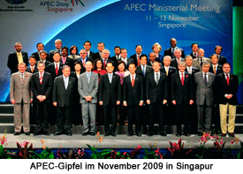 APEC-Gipfel im November 2009 in Singapur