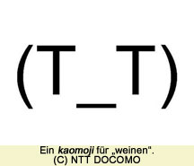 Emoji für "weinen"