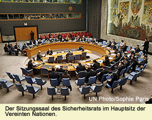 Sitzungssaal des Sicherheitsrats
