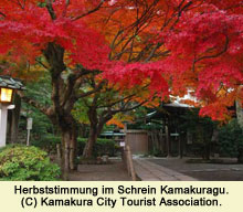 Herbststimmung im Schrein Kamakuragu