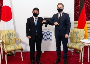 Zusammenkunft der Außenminister Japans und Deutschlands
