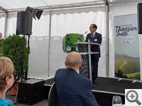 Besuch mit Frau Bär, der Staatsministerin für Digitalisierung, zudem die Nipro PharmaPackaging Germany GmbH (die deutsche Niederlassung des japanischen Unternehmens Nipro) und die Frankenbrunnen GmbH (ein lokaler Getränkehersteller) in Bayern