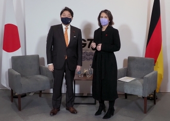 Gespräch zwischen Außenminister Hayashi und Bundesaußenministerin Baerbock