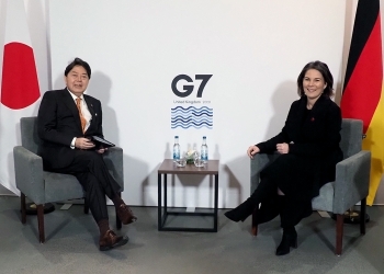Gespräch zwischen Außenminister Hayashi und Bundesaußenministerin Baerbock