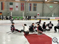 die letzten Qualifikationsspiele des japanischen Para Eishockey-Teams für die Paralympischen Winterspiele in Beijing 2022