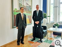 Besuch beim Präsidenten des Berliner Abgeordnetenhauses, Herrn Denis Buchner