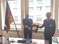 Höflichkeitsbesuch beim Inspekteur der Deutschen Marine, Vizeadmiral Jan C. Kaack
