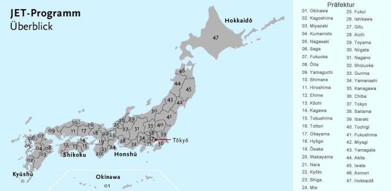 Japan Regionen