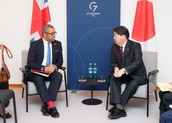 Treffen der Außenminister Japans und des Vereinigten Königreichs