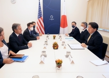 Treffen der Außenminister Japans und der USA