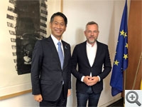 Besuch vom Vizeaußenminister YAMADA Kenji beim Vorsitzenden des Auswärtigen Ausschusses, Michael Roth