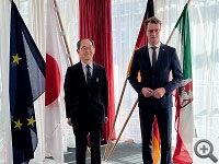 Besuch der Vertretung des Landes Nordrhein-Westfalen (NRW) beim Bund / Höflichkeitsbesuch beim Ministerpräsidenten, Herrn Hendrik Wüst