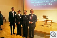 Teilnahme mit Herrn Generalkonsul Maekawa aus München am Empfang aus Anlass des Geburtstags S. M. des Kaisers vom Honorarkonsul von Japan in Stuttgart, Herrn Kammüller, im Linden-Museum