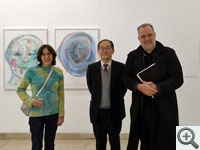 Teilnahme an der Ausstellung &quot;A Thin Line. Explaining the World&quot; in der Universität der Künste Berlin (UdK Berlin) mit dem Präsidenten der UdK Berlin, Prof. Dr. Norbert PALZ, sowie Prof. Ina WEBER