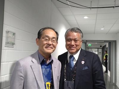 Besuch des Freundschaftsspiels der Fußballnationalmannschaften der Männer Japans und Deutschlands in Wolfsburg