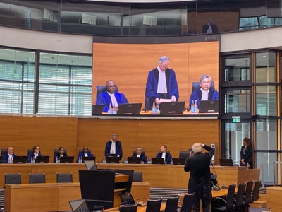 Die feierliche Vereidigung der neuen Richter am Internationalen Seegerichtshof (ITLOS) in Hamburg