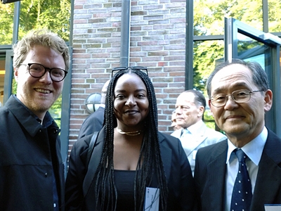 Mit Ministerin Touré und dem Vorsitzenden der Fraktion von Bündnis 90/Die Grünen im Schleswig-Holsteinischen Landtag, Lasse Petersdotter.