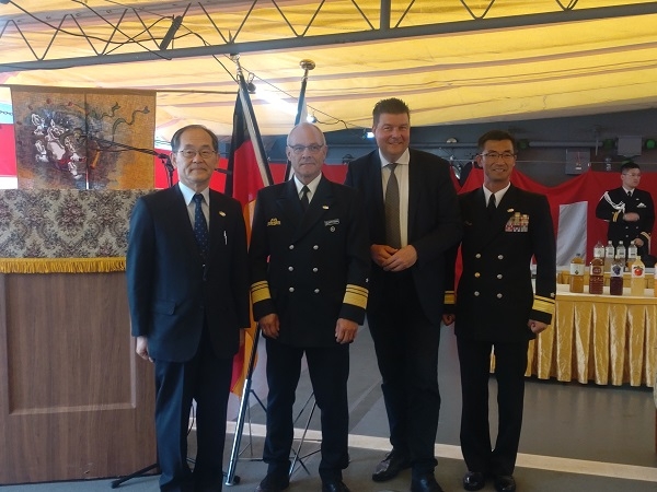 Empfang anlässlich des Besuchs Ausbildungsflotte der Japan Maritime Self-Defense Force in Hamburg