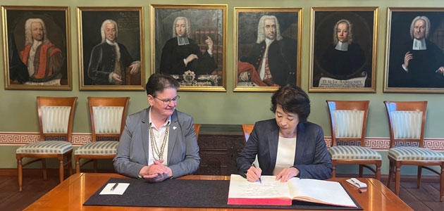 Höflichkeitsbesuch bei der Rektorin der Martin-Luther-Universität Halle-Wittenberg, Prof. Dr. Claudia Becker