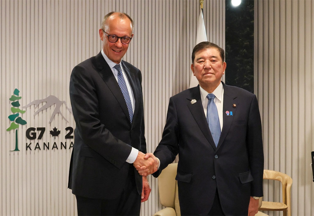 Zusammenkunft der Regierungschefs Japans und Deutschlands (16.06.2025) [Foto: Cabinet Public Affairs Office]