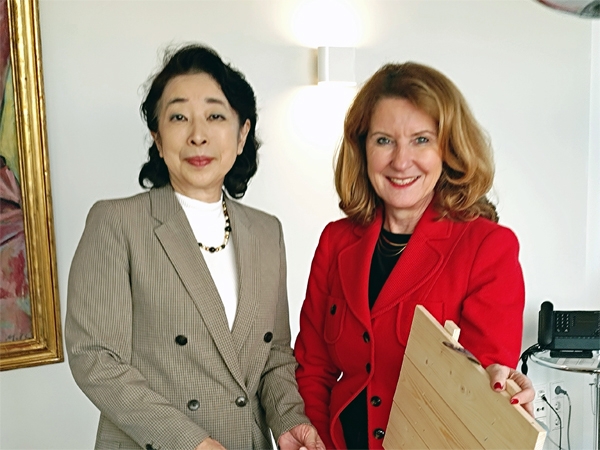 Höflichkeitsbesuch bei der Staatssekretärin und Bevollmächtigten von Rheinland-Pfalz beim Bund und für Europa und Medien, Heike Raab,in der Landesvertretung in Berlin