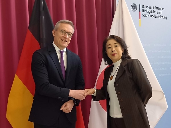 Aktivitäten der Botschafterin: Höflichkeitsbesuch beim Bundesminister für Digitales und Staatsmodernisierung, Dr. Karsten Wildberger (10.02.2026)