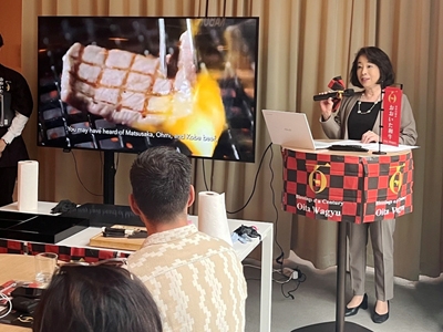 Veranstaltung zur Präsentation von „Oita Wagyu“