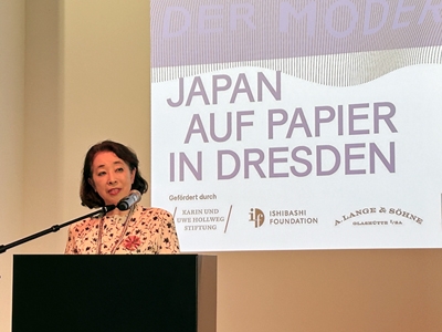 Eröffnung der Ausstellung „Japan auf Papier in Dresden” im Kupferstich-Kabinett