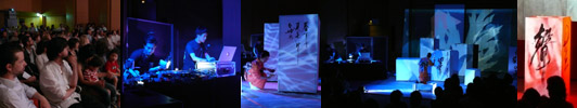 Kimiiro matoi shoto utau – Kalligraphie-, Musik- und Video-Performance